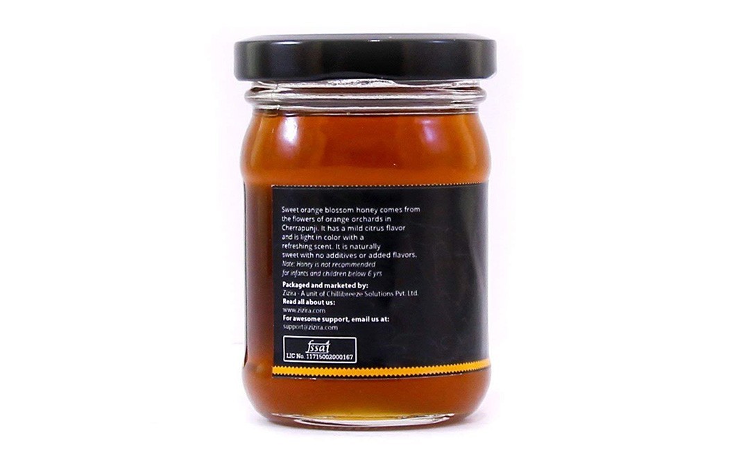 Zizira Sweet Orange Blossom Honey From  Meghalaya   Jar  150 grams